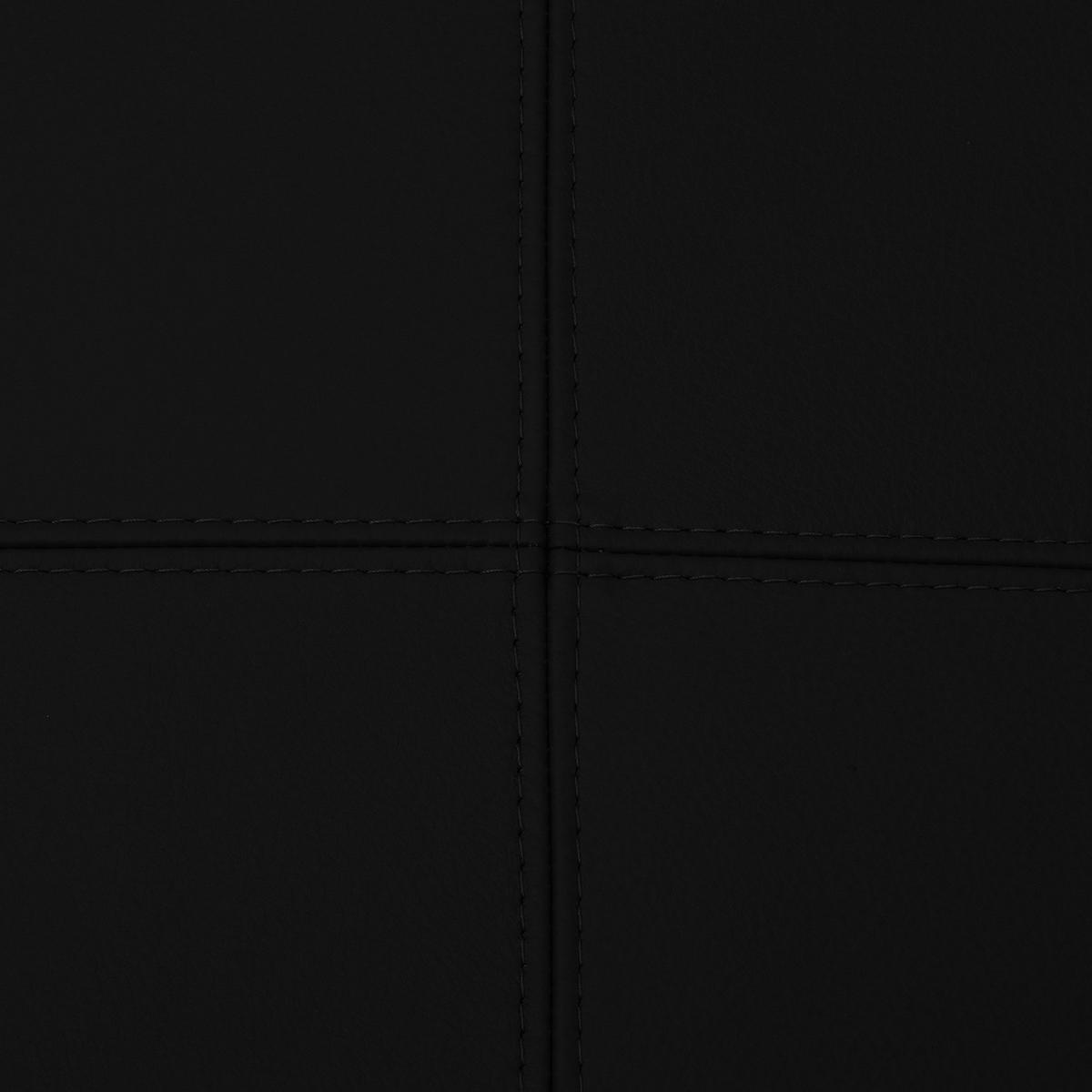 POLSTERHOCKER - Schwarz, Leder/Kunststoff (81/38/100cm) - home24