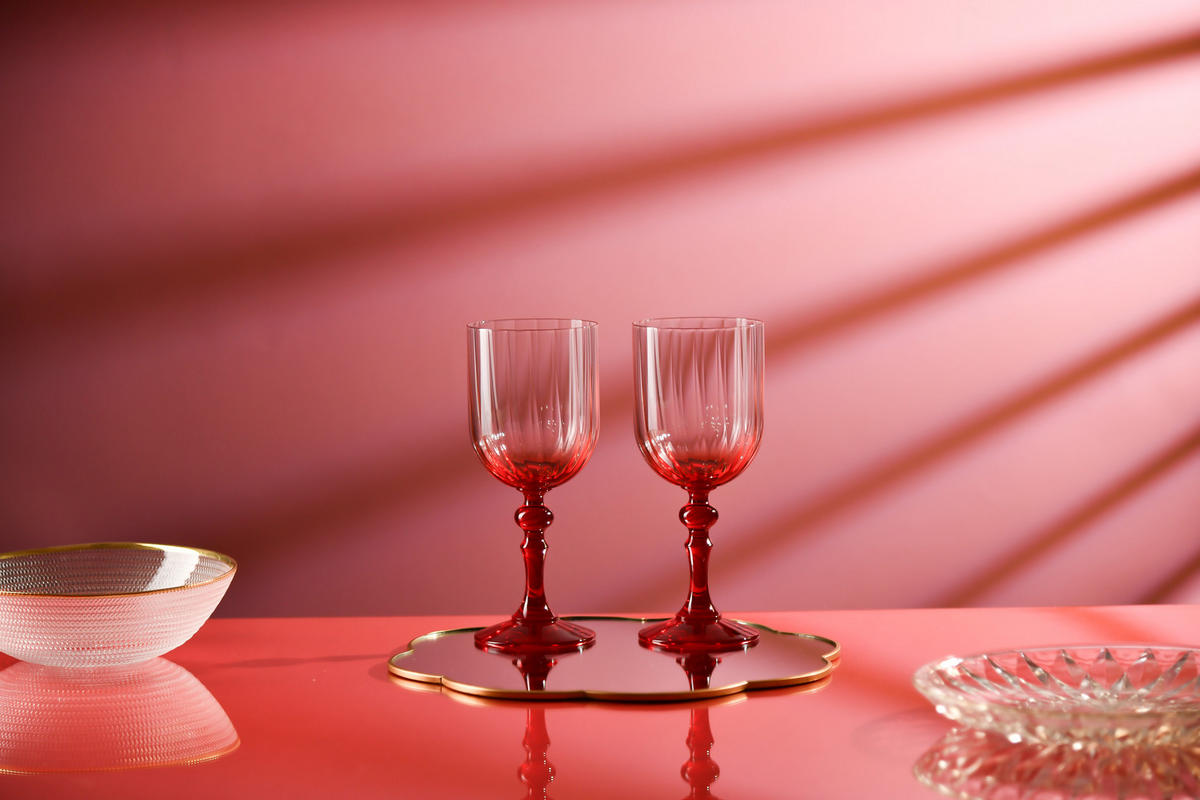 WEINGLÄSER, 2er-Set, 300 ml - Rot, Glas (0.3L) - Krosno Glass