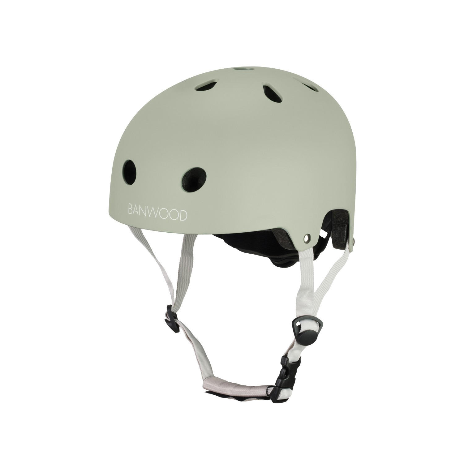 HELM für Kinder aus ABS-Recyclingmaterial, ab 3 Jahren, Olive - Olivgrün, Kunststoff (21/24cm) - Banwood