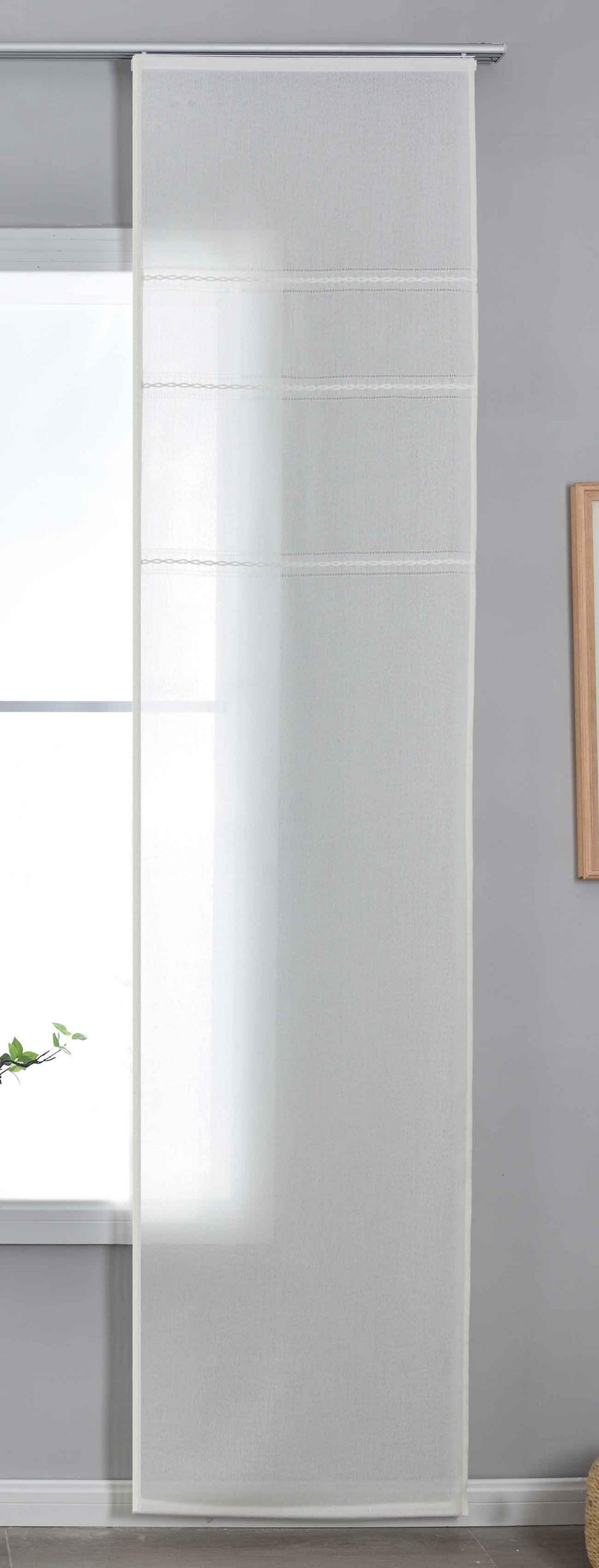 SCHIEBEVORHANG »Leipzig« HxB 245x60 cm Natur - Naturfarben, Textil (60/245/245cm) - Gardinenbox