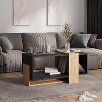 COUCHTISCH Aven Anthrazit/Goldkraft Eiche 91.8 x 49 cm - Honigeiche/Anthrazit, Holzwerkstoff (49/91.8/45cm) - Vicco