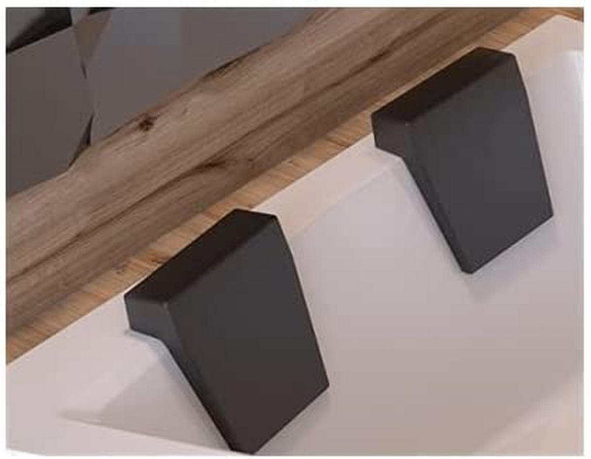 BADEWANNE Eckwanne INTIMA 180/125 Rechts mit 2/ Kopfstützen Ablauf Füße - Weiß, Kunststoff (125/55.5/180cm) - bad land
