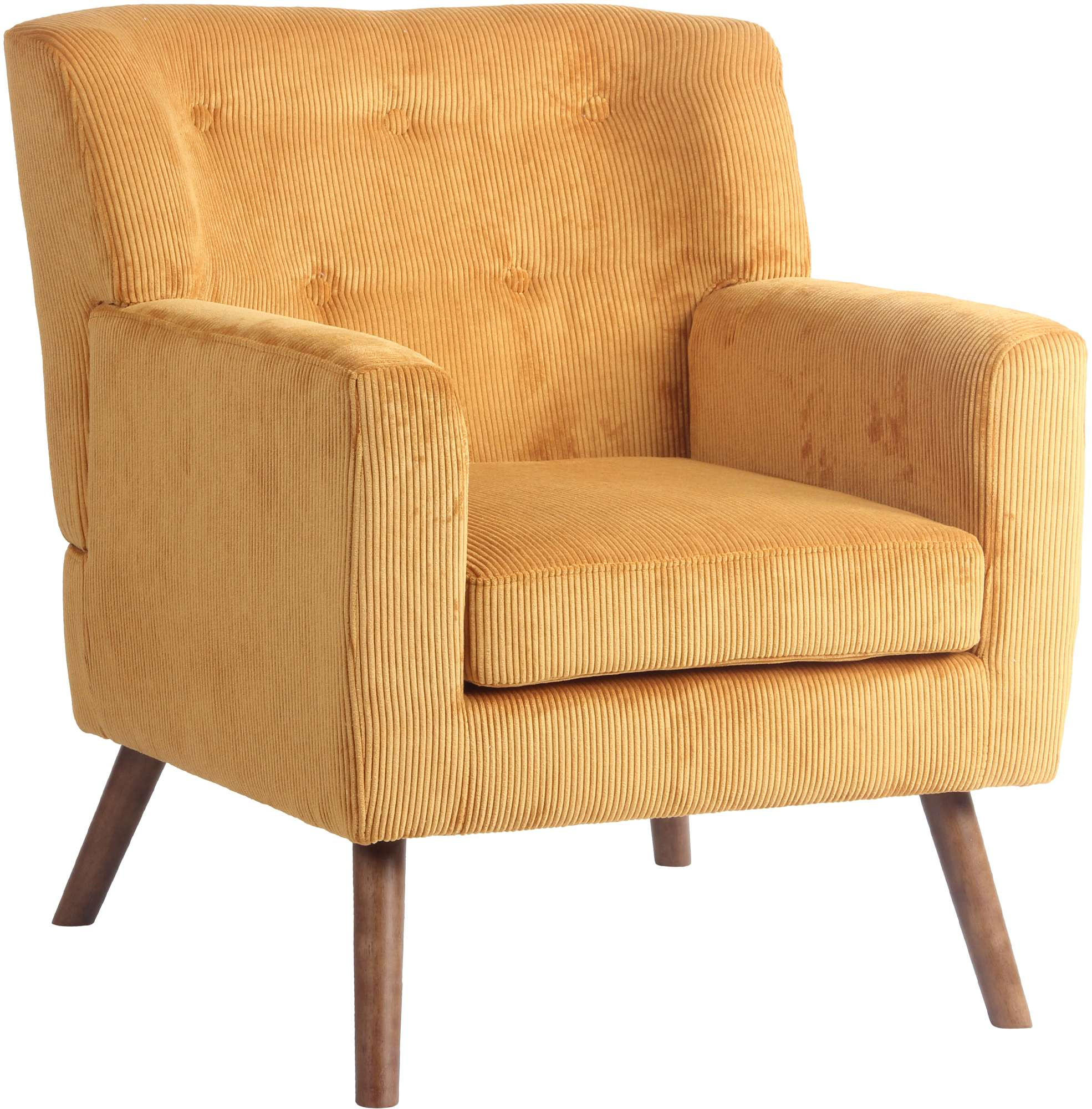 SESSEL Cord Orange - Braun/Orange, Holz/Textil (72/80/74cm) - CLP