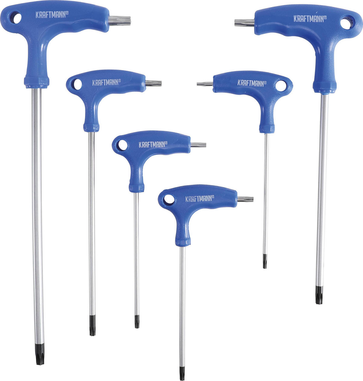 SCHRAUBENDREHER-SATZ MIT T-GRIFF UND SEITLICHER KLINGE | T-PROFIL - Multicolor, Kunststoff/Metall (1/1cm) - BGS technic