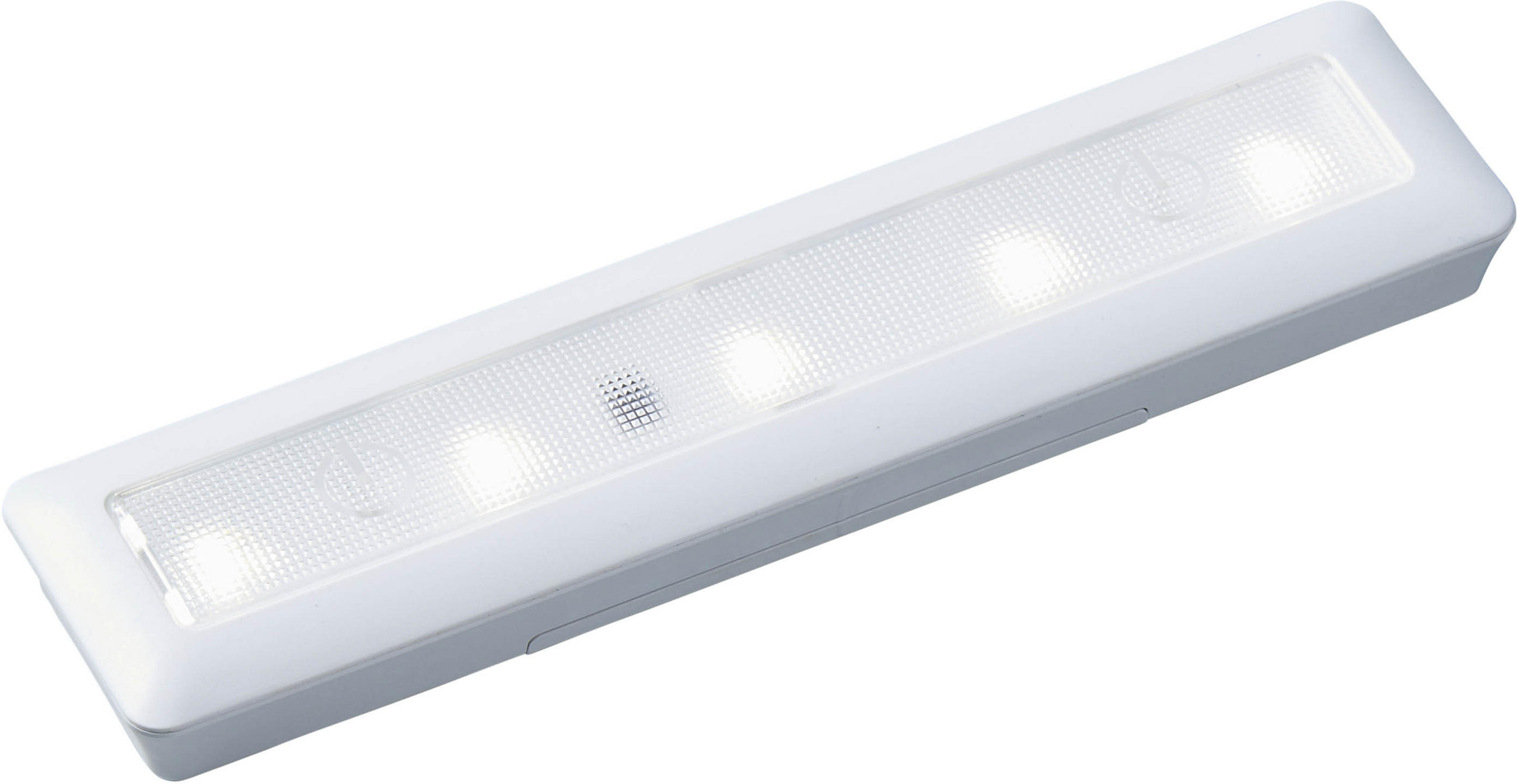 LED-BATTERIE-BELEUCHTUNGSSCHIENE - dimmbar mit Touch-Schalter für Kleiderschrank - Weiß, Kunststoff (6/30/3.5cm) - Northpoint