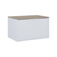KOMMODE Betti Weiß/Sonoma 60 x 36 cm mit Türen - Weiß/Sonoma Eiche, Holzwerkstoff (60/36/40cm) - Vicco
