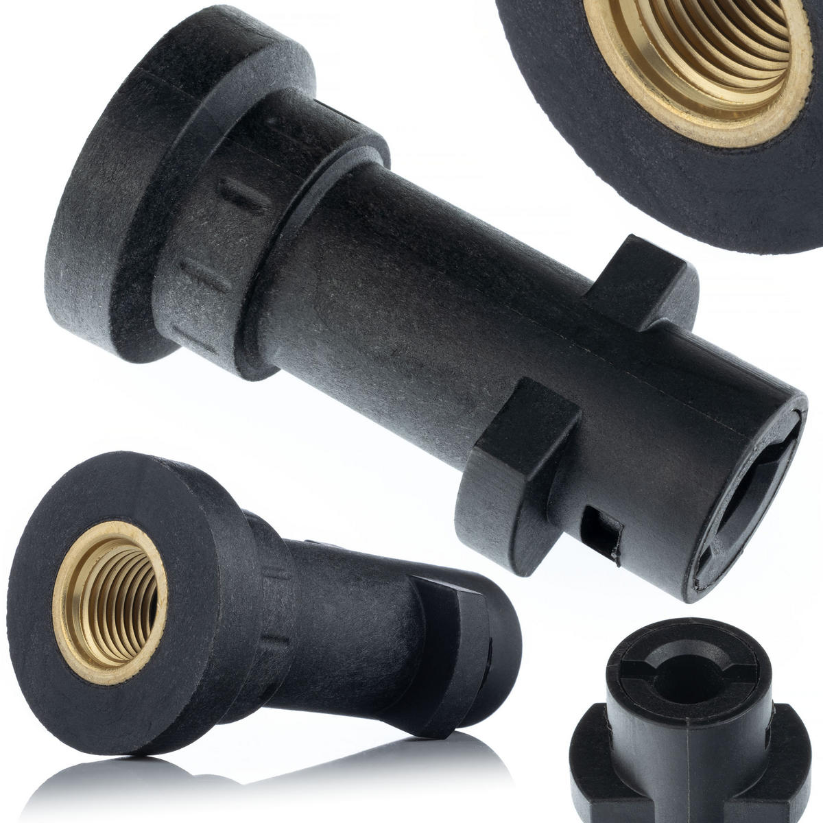SCHLAUCH K Set - 15 m, Bayonet Anschluss, 160 bar, 60 °C, Düse 1+3, 1/4 Zoll Gewinde, Teflonband - Multicolor, Kunststoff/Metall (10/10/10cm)
