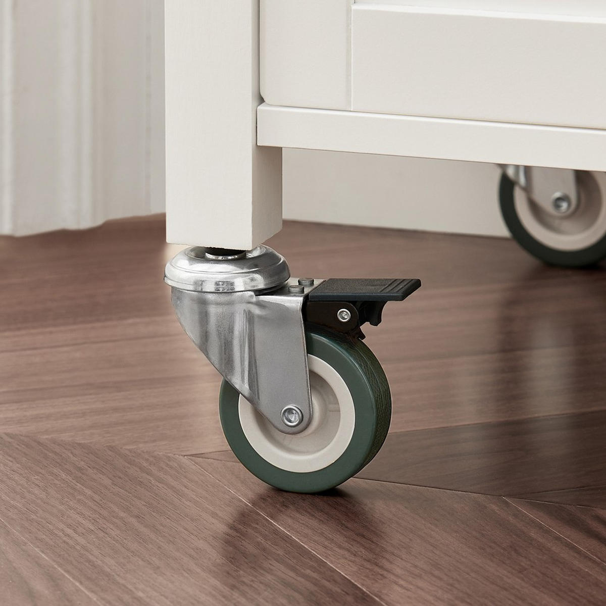 CARUCIOR de bucătărie mobil cu sertar și dulap - culoare lemn arțar, blană (60/92/45cm) - SoBuy