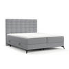 BOXBETT Niro 120/200 cm Grau im Riva Stoff - Schwarz/Grau, Holz/Holzwerkstoff (120/200cm) - AltaBeds