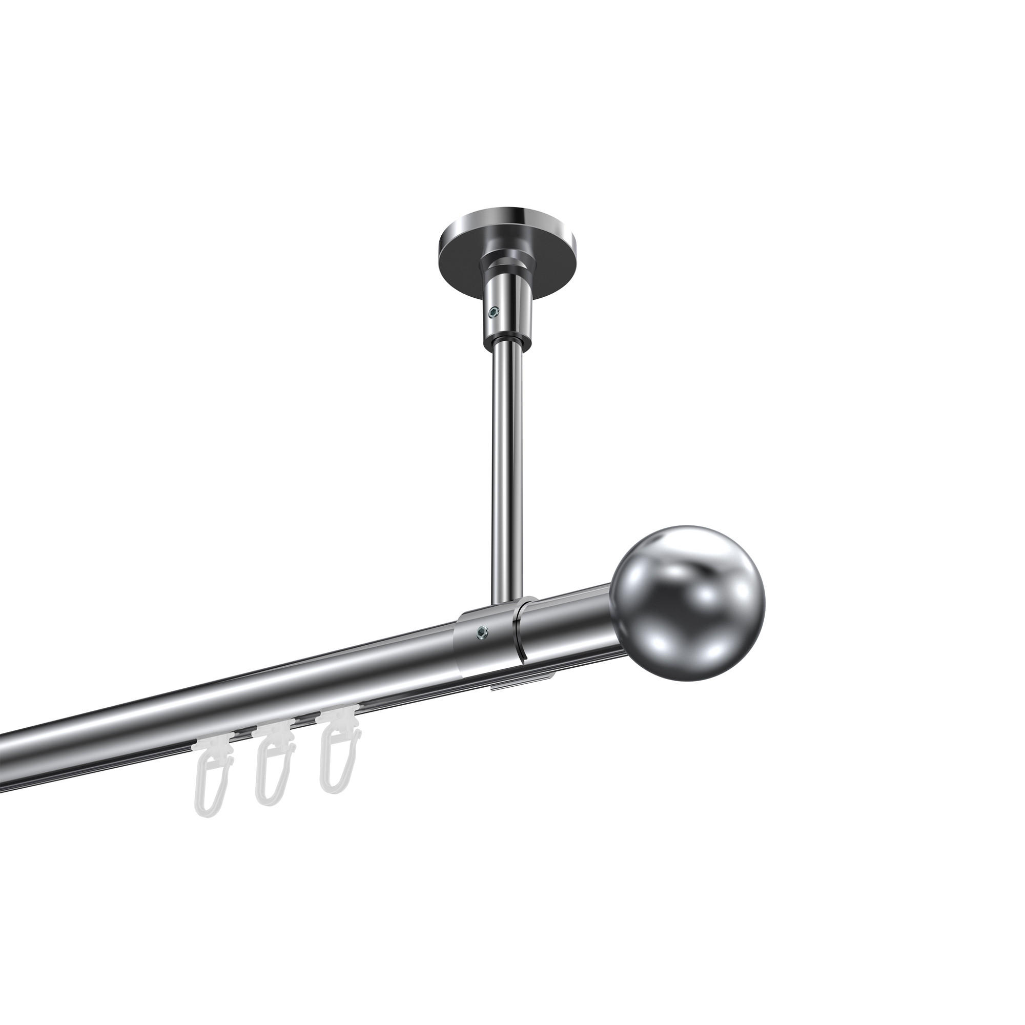 Interdeco Gardinenstange Chrom 300 cm