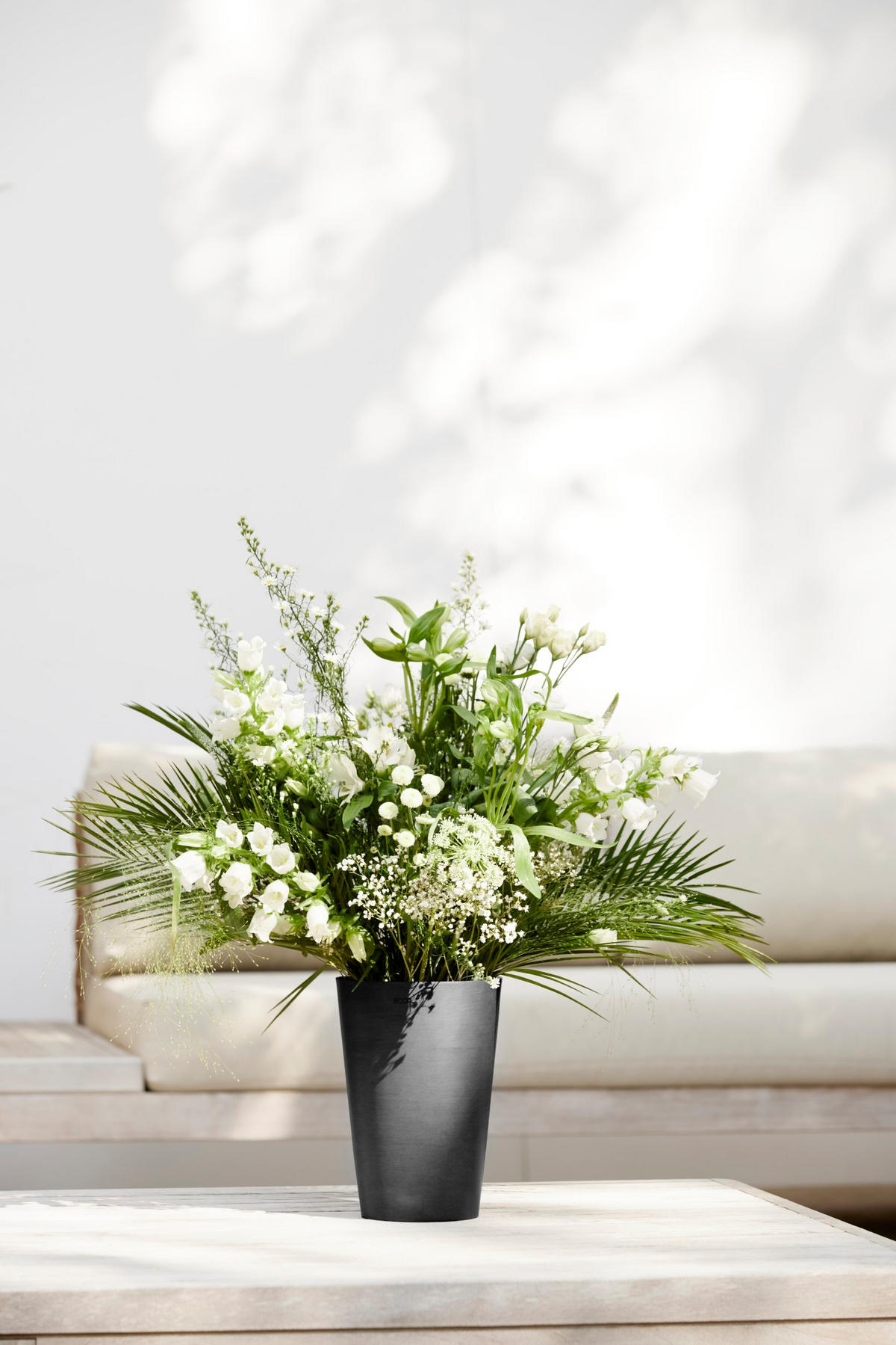 BLUMENTOPF Pisa 17,8/25,2 cm Dunkelgrau - Dunkelgrau, Kunststoff (17.8/25.2cm) - Ecopots