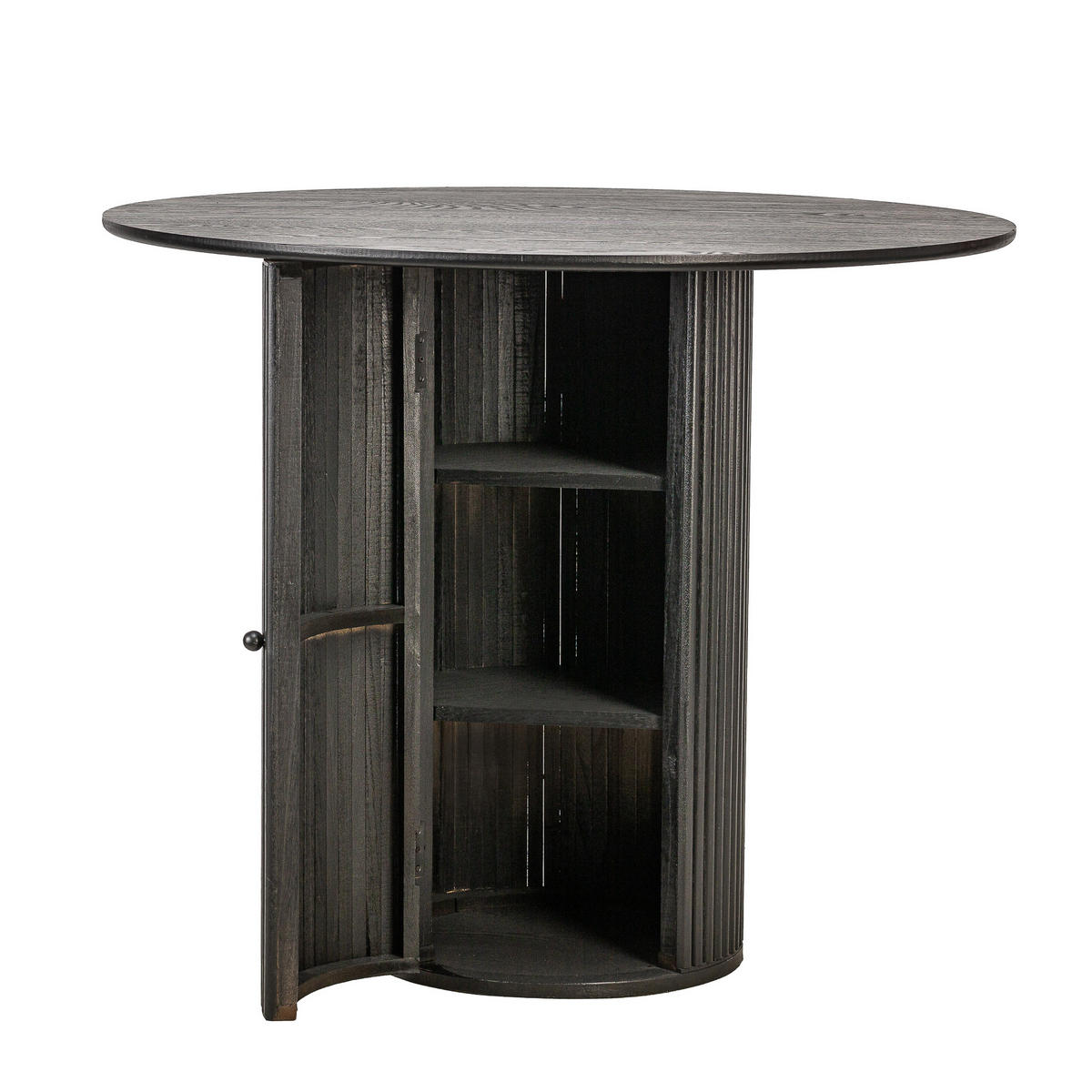 ESSTISCH Rund Schwarz 90 x 90 x 75 (cm) - Schwarz, Holz (90/90/75cm) - Nordlys