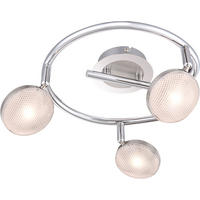 LED DECKENLEUCHTE Tina Aluminium Silber - Silberfarben, Metall (25/25/16.5cm) - Globo Lighting