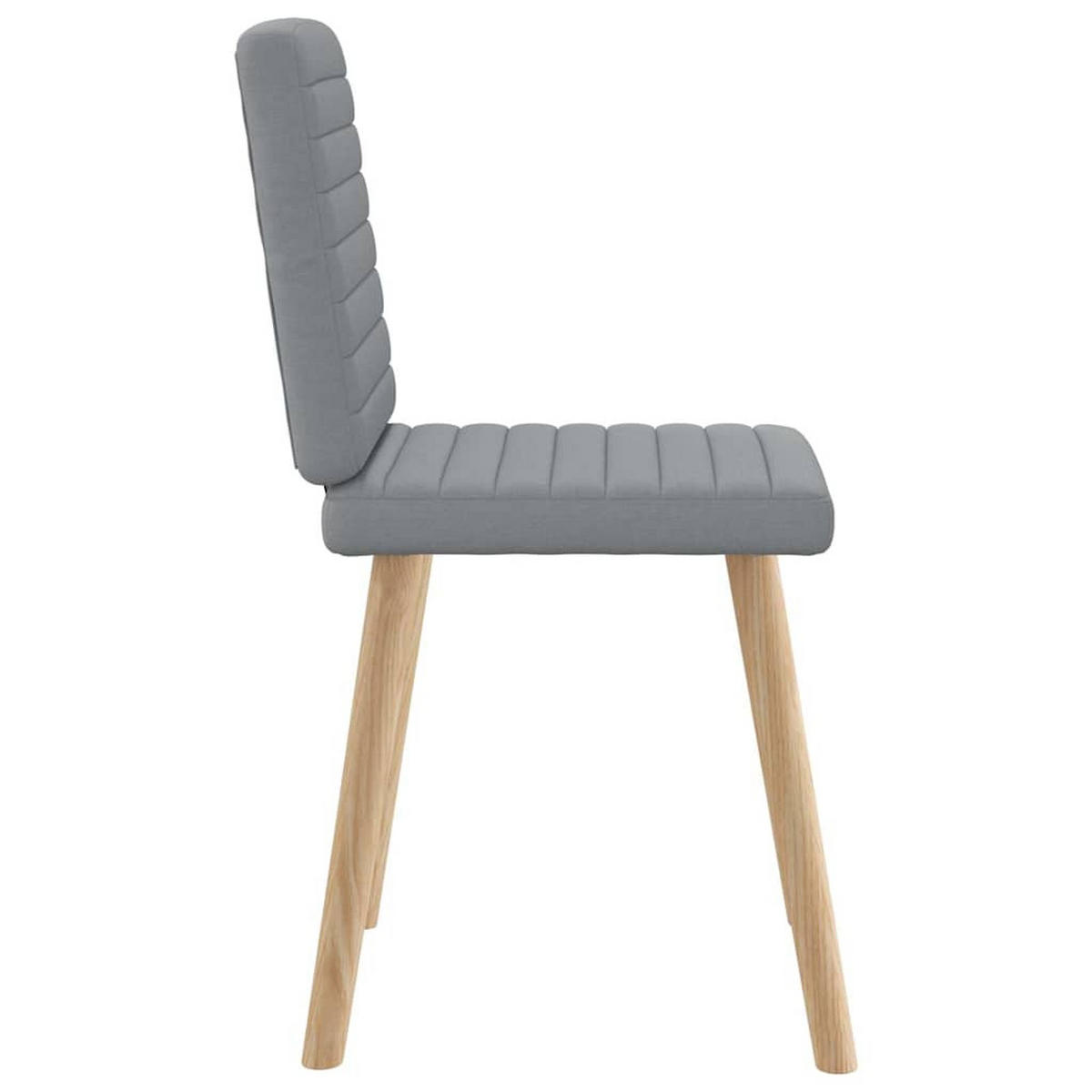 ESSZIMMERSTÜHLE 2 Stk. Hellgrau Stoff 45*54*86cm - Grau, Metall (45/86/54cm) - ZMH