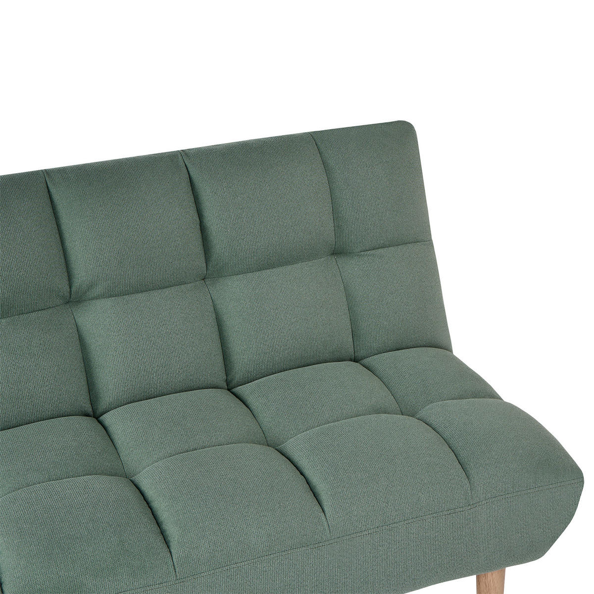 SCHLAFSOFA 2-Sitzer Stoff Hellgrün Risor - Hellgrün, Textil (190/83/90cm) - Beliani