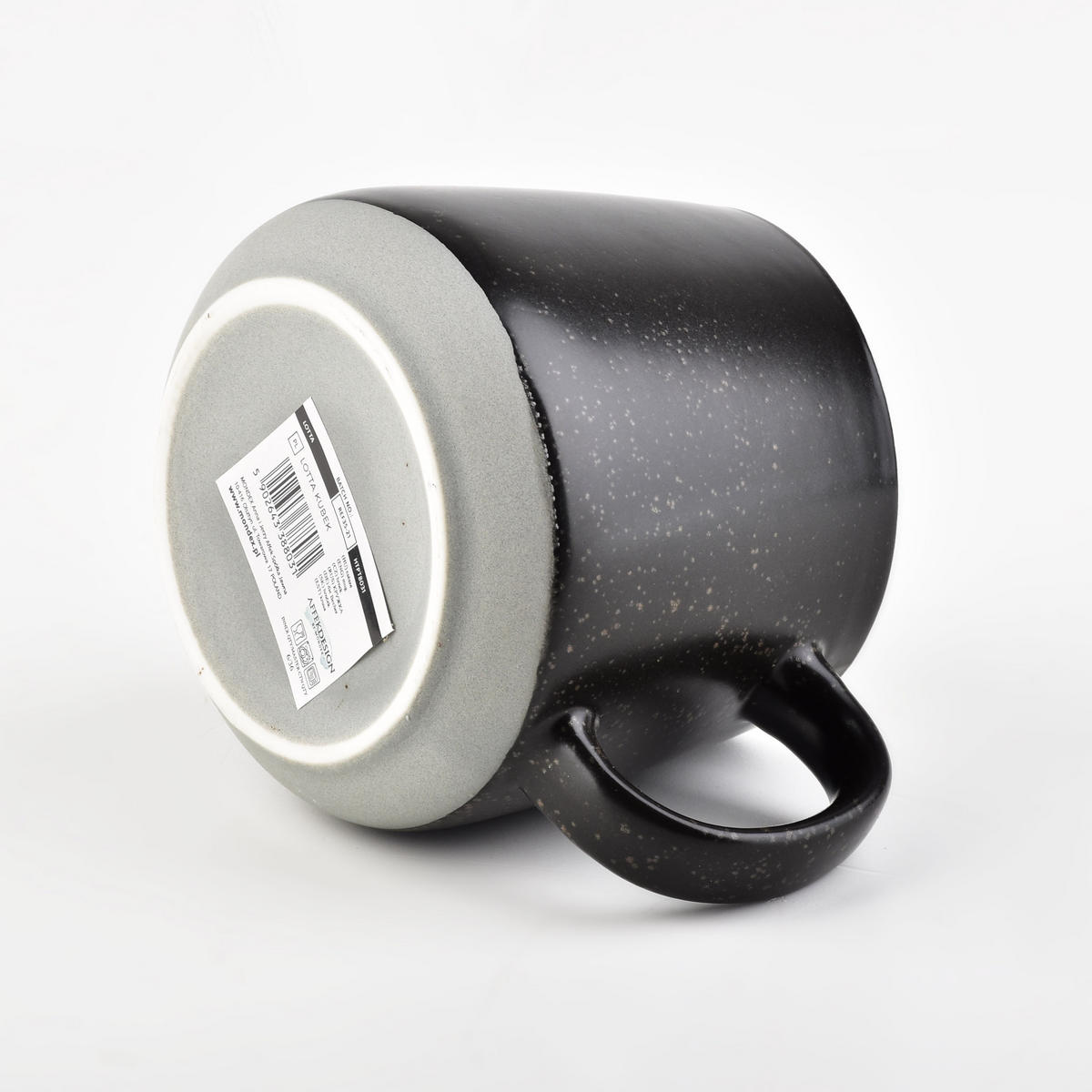 BECHER Lotta Schwarz 13/8.5/9 cm Keramik - Schwarz, Keramik (0.41L) - Mondex