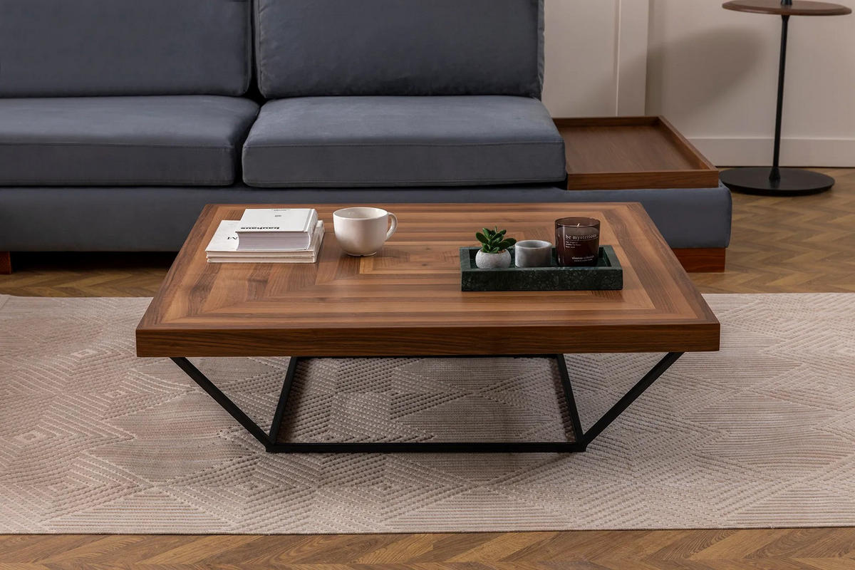 COUCHTISCH cora Braun - Braun, Holz (100/100/32cm) - Habitat Garten