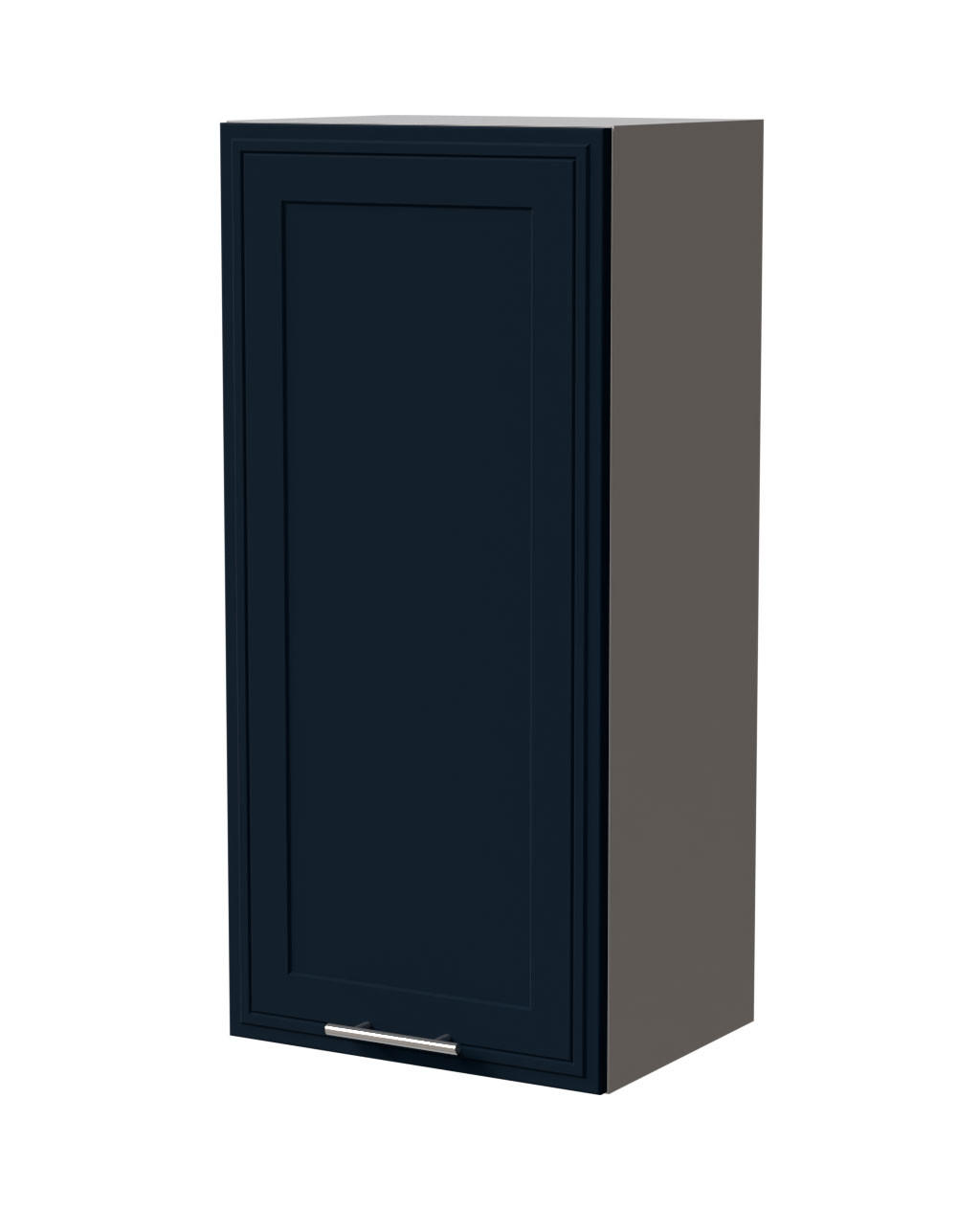 HÄNGESCHRANK Salo W4/45 Grau / Indigo Matt 45 / 32,5 / 96cm - Dunkelblau/Grau, Holz/Holzwerkstoff (45/96/32.5cm) - Feldmann-Wohnen
