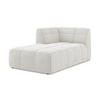 SOFAELEMENT Links Bouclé Stoff Weiß - Schwarz/Weiß, Holzwerkstoff/Kunststoff (101/77/175cm) - Makamii