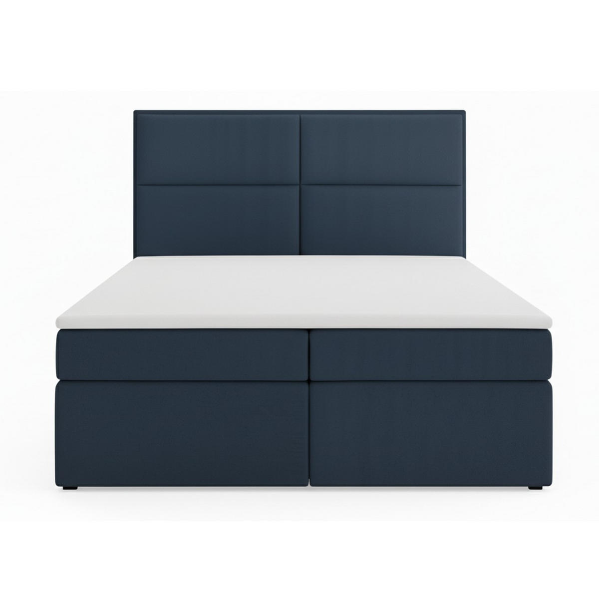 BOXSPRINGBETT AURORA mit Topper und Bettkasten, Blau, 120x200 cm - Blau, Textil (120/200cm) - KS Home Concept