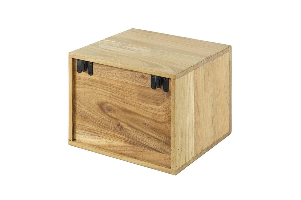 NACHTTISCH GAPRO Holz Akazie - Zwetschgeholzfarben, Holz (30/25/29cm) - KAWOLA