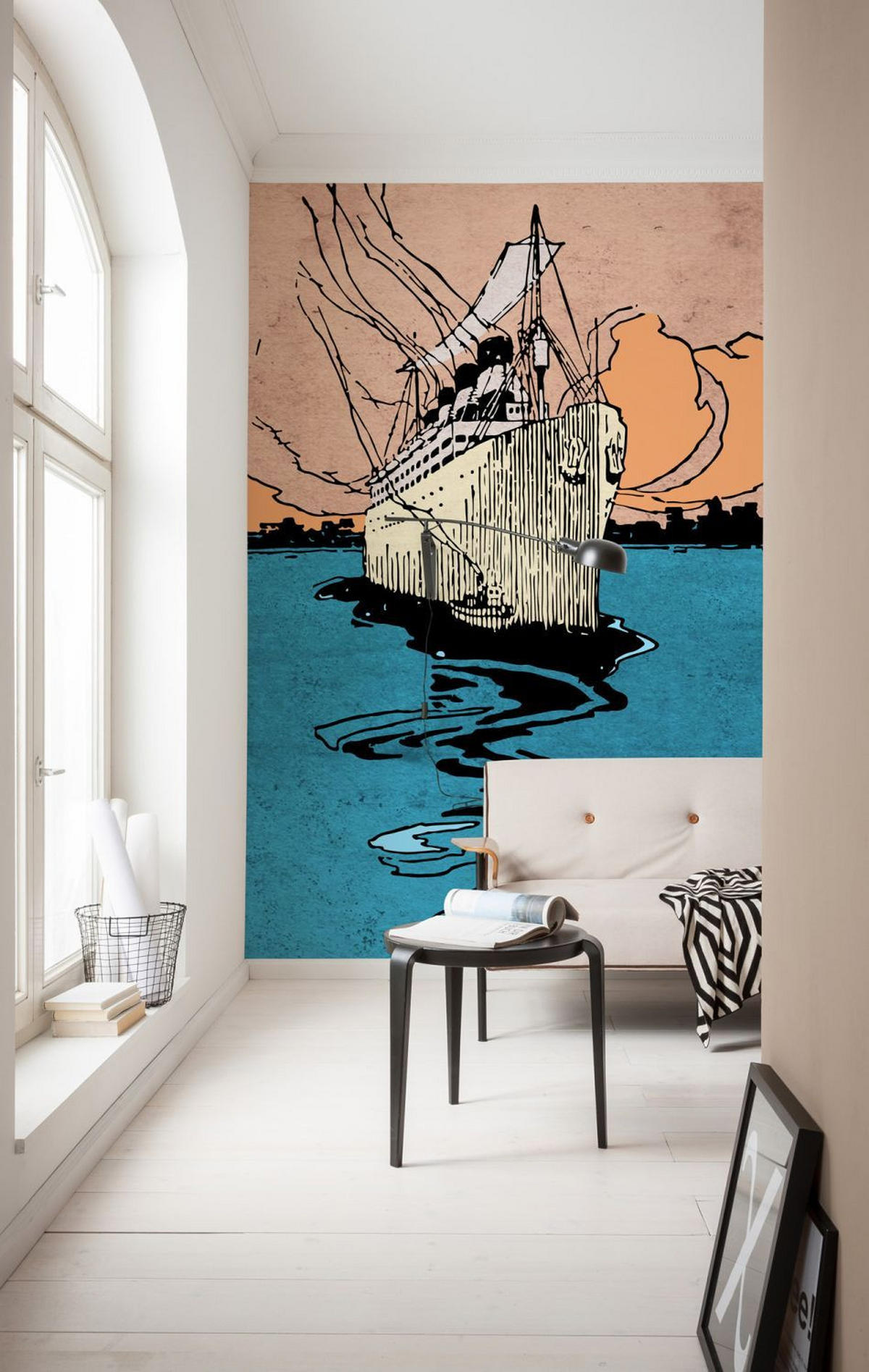 FOTOTAPETE das Schiff 200 x 280 cm - Multicolor, Papier (200/280cm) - Sanders & Sanders