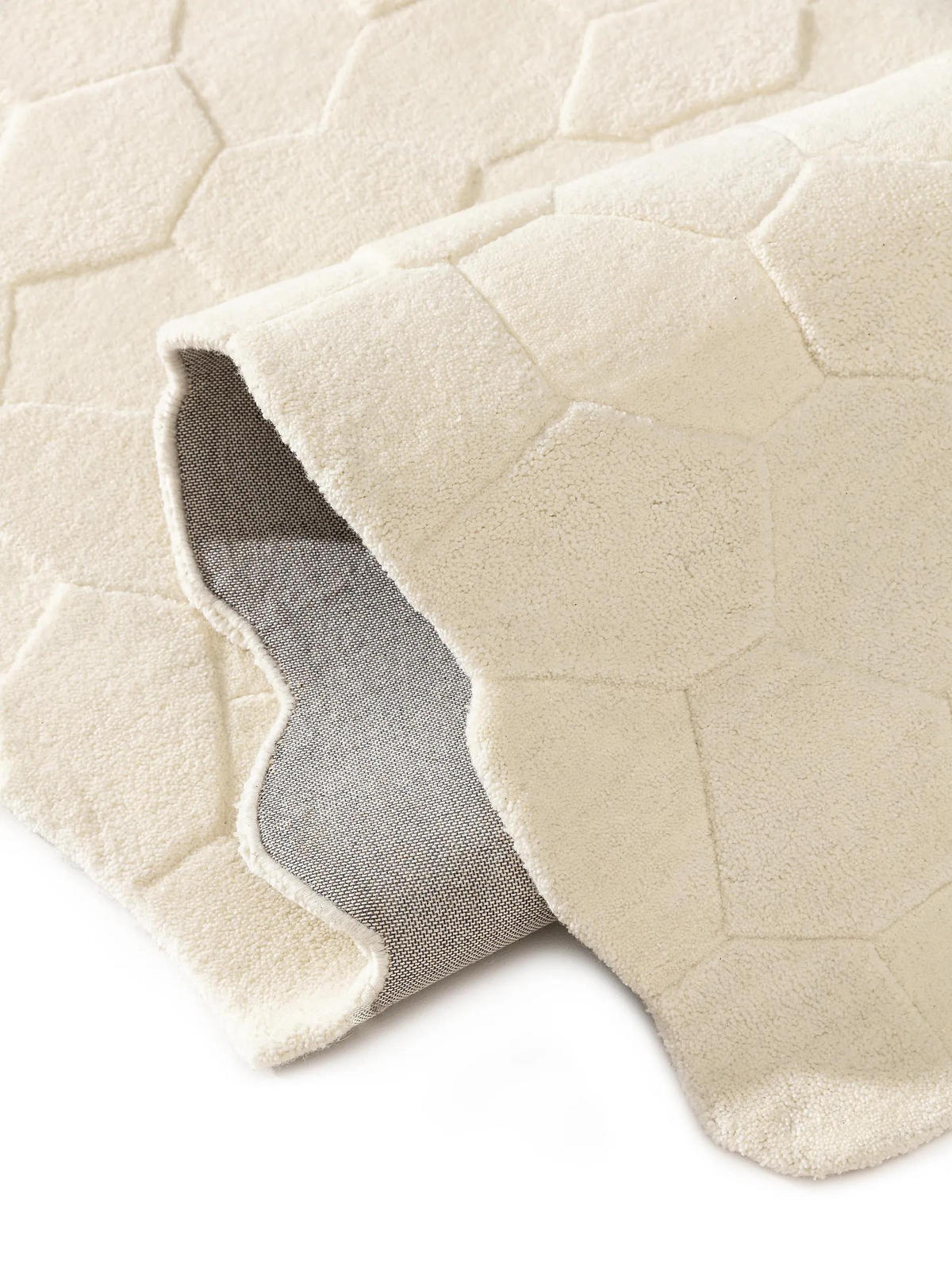 WOLLTEPPICH Camino Ivory 120x170 cm - Creme, Textil (120/170cm) - benuta Pure