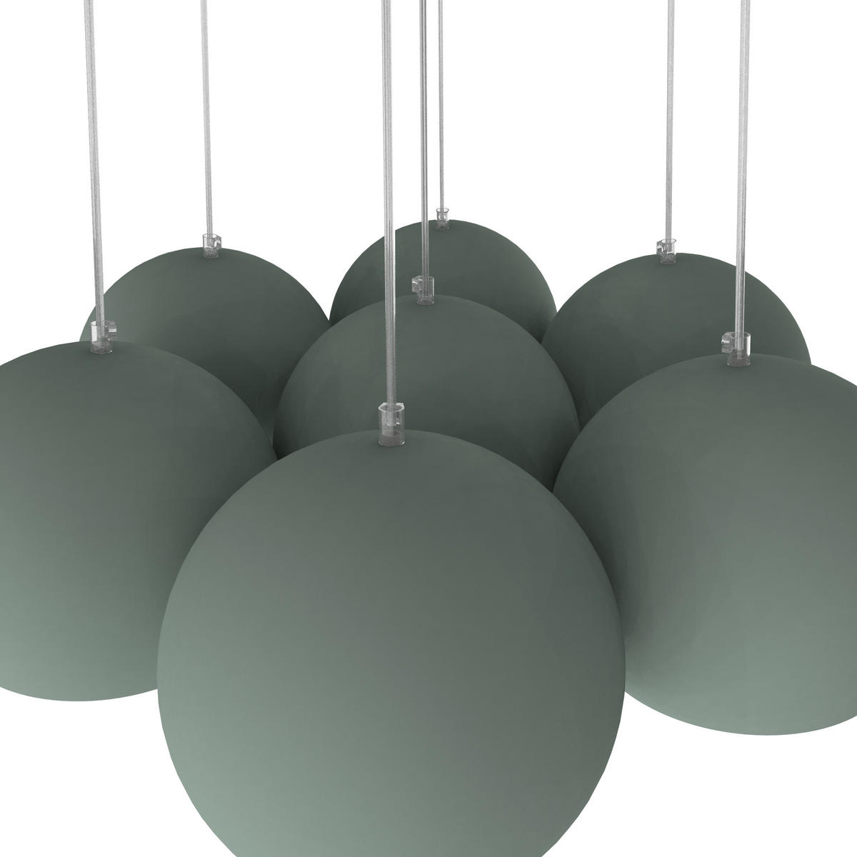 HÄNGELEUCHTE - Grün, Metall (25/25/20cm) - Lumicom