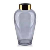 VASE Serenite Grau 17.5/17.5/33 cm Glas - Grau, Glas (33cm) - Mondex