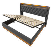 STAURAUMBETT 180/200 cm DE-32523 mit LED-Funktion Grau - Grau, Metall (180/200cm) - ComfortXL