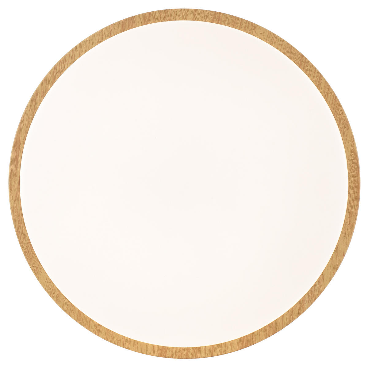 LED DECKENLEUCHTE Teranon Holz hell/Weiß 33/33/7 cm - Multicolor, Kunststoff (33/33/7cm) - Brilliant