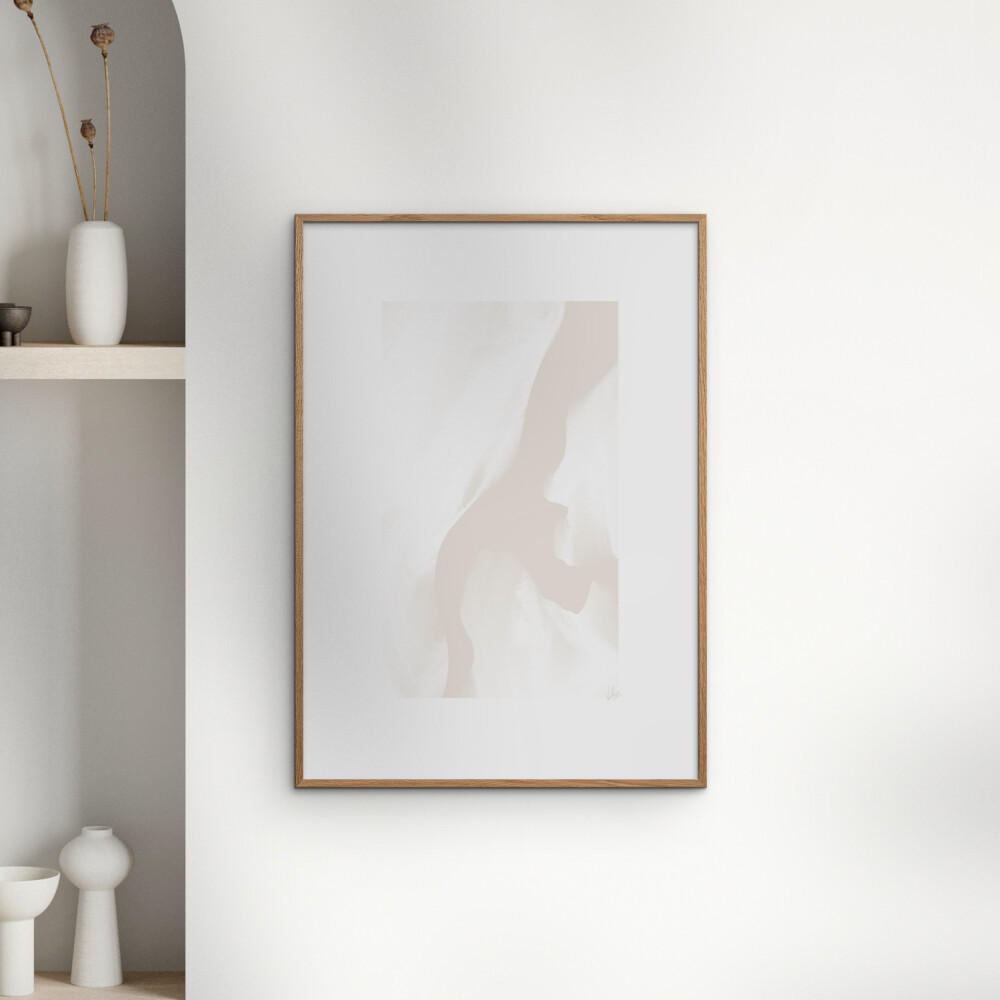 POSTER mit Rahmen N. Atelier - Tons Faibles - Eichefarben/Naturfarben, Holz/Papier (70/100cm) - Poster&Frame