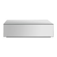 COUCHTISCH aus MDF und Spiegel – MIRZEA - Silberfarben, Glas (47/120/34cm) - Vente-Unique