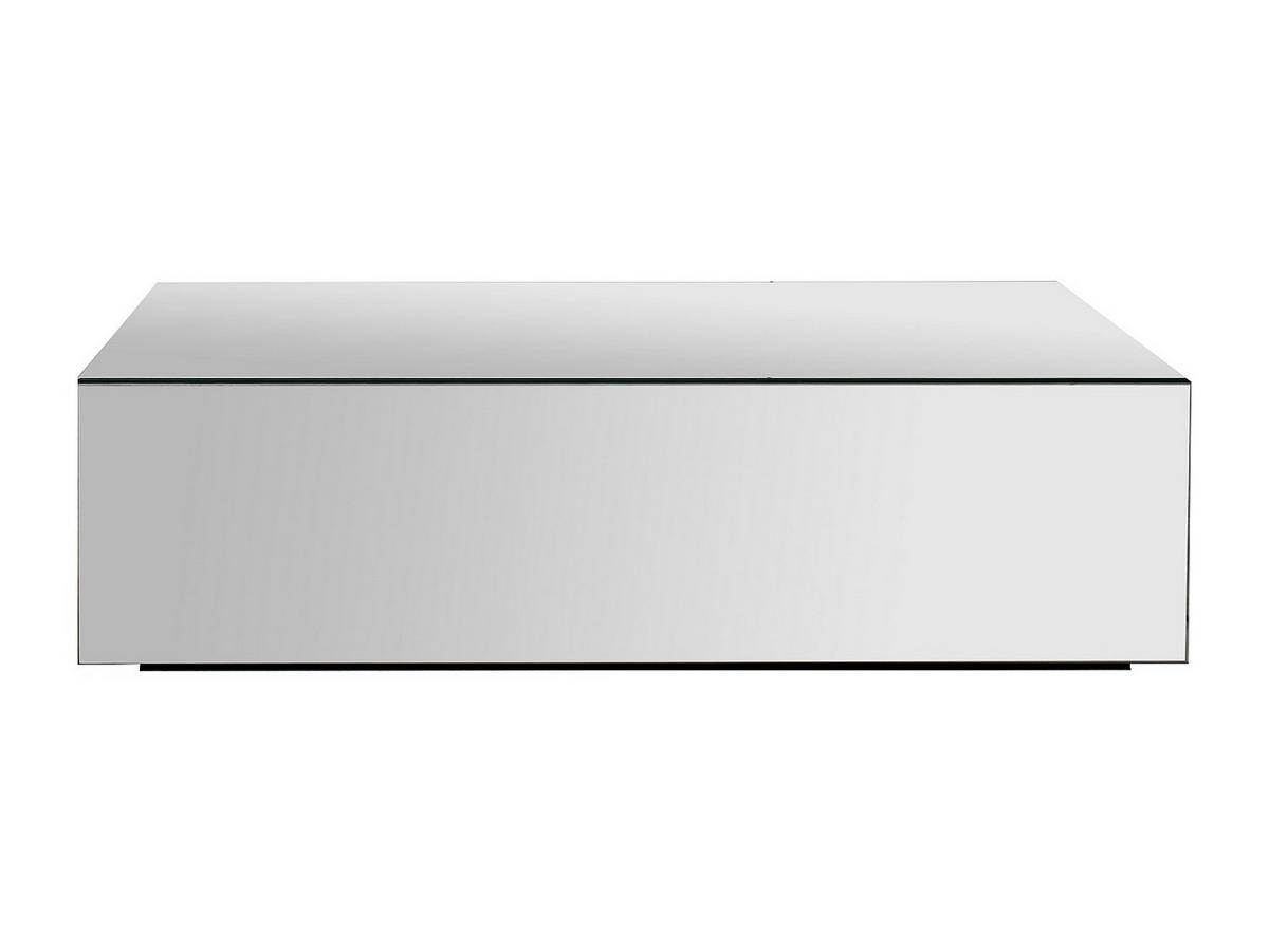 COUCHTISCH aus MDF und Spiegel – MIRZEA - Silberfarben, Glas (47/120/34cm) - Vente-Unique