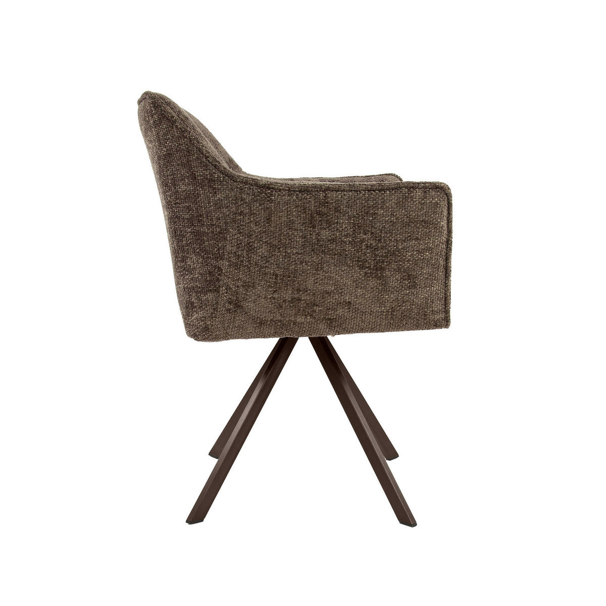ESSZIMMERSTÜHLE Raster Taupe 60/63/81 cm - 2er-Set - Taupe, Textil (63/81/60cm) - Hoyz Collection