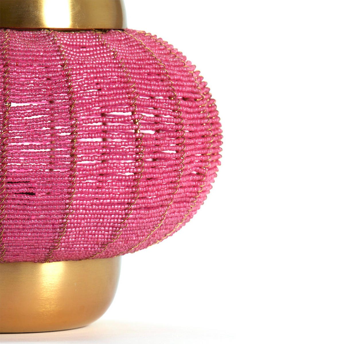 TISCHLEUCHTE CETARA Ø25x26 cm, Lampe, Metall, Rosa-Bronze - Rosa, Metall (25/25/26cm) - Light & Living