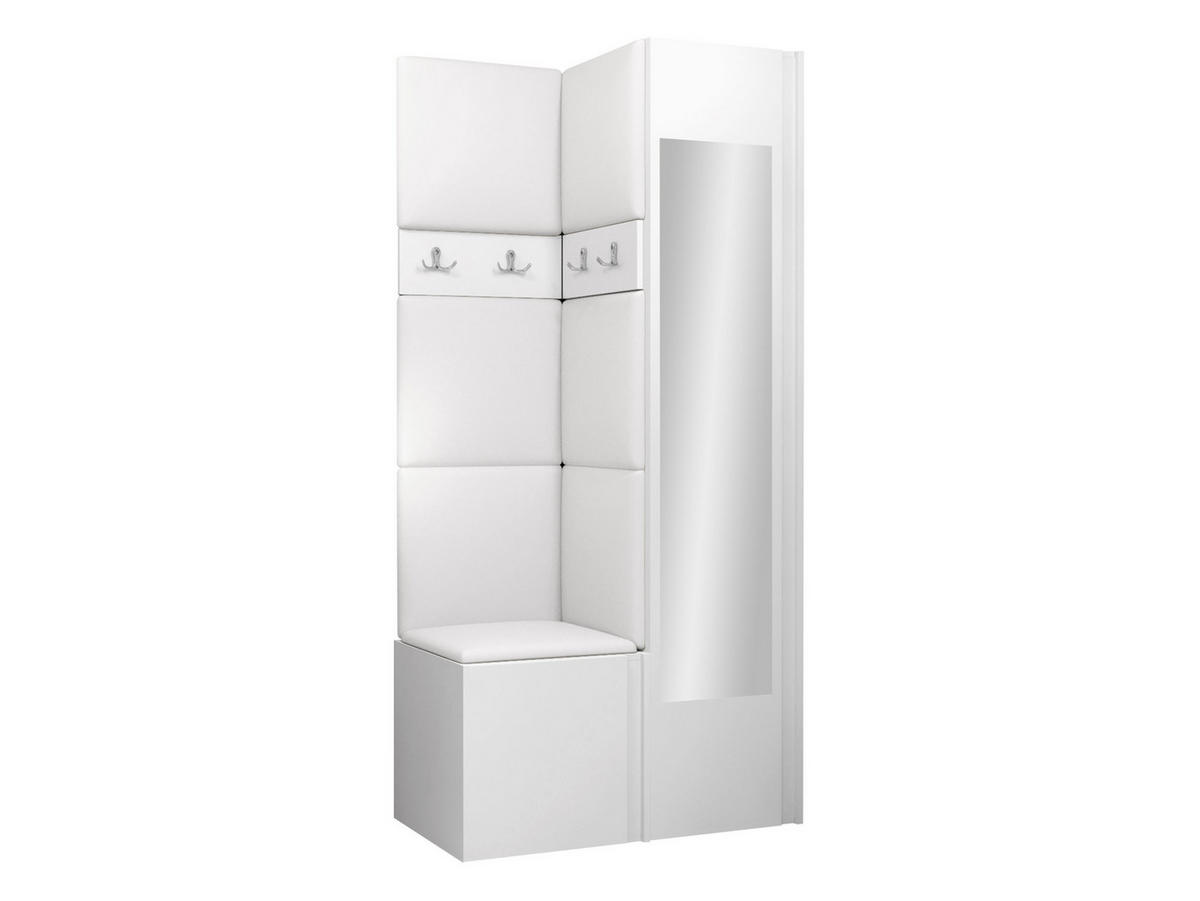 GARDEROBEN-SET Orion XXV - Weiß, Holzwerkstoff/Kunststoff (82/186/46cm) - MIRJAN24