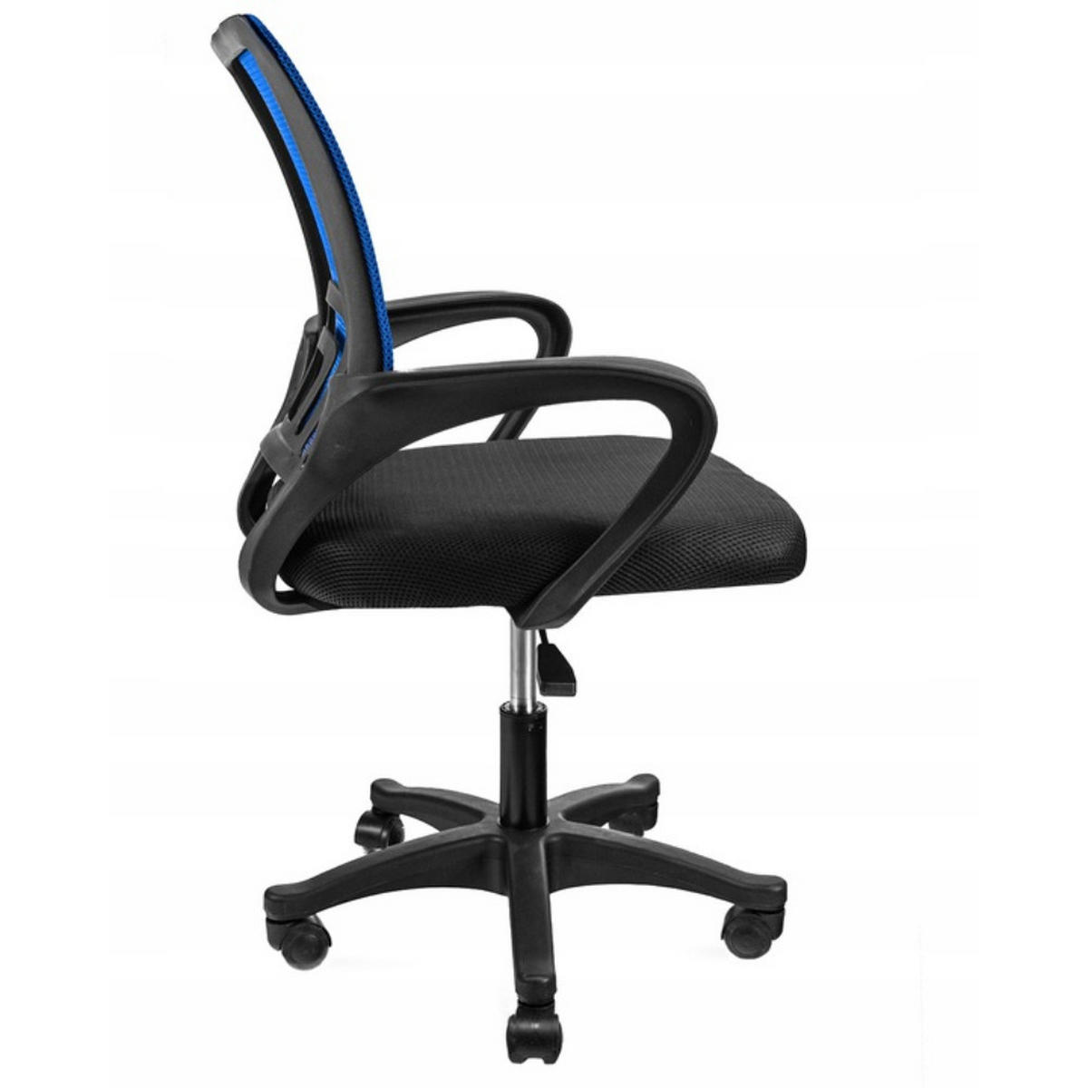 DREHSTUHL Smart - schwarz/blau - Blau/Schwarz, Kunststoff/Textil (64/91/54cm) - JuMi