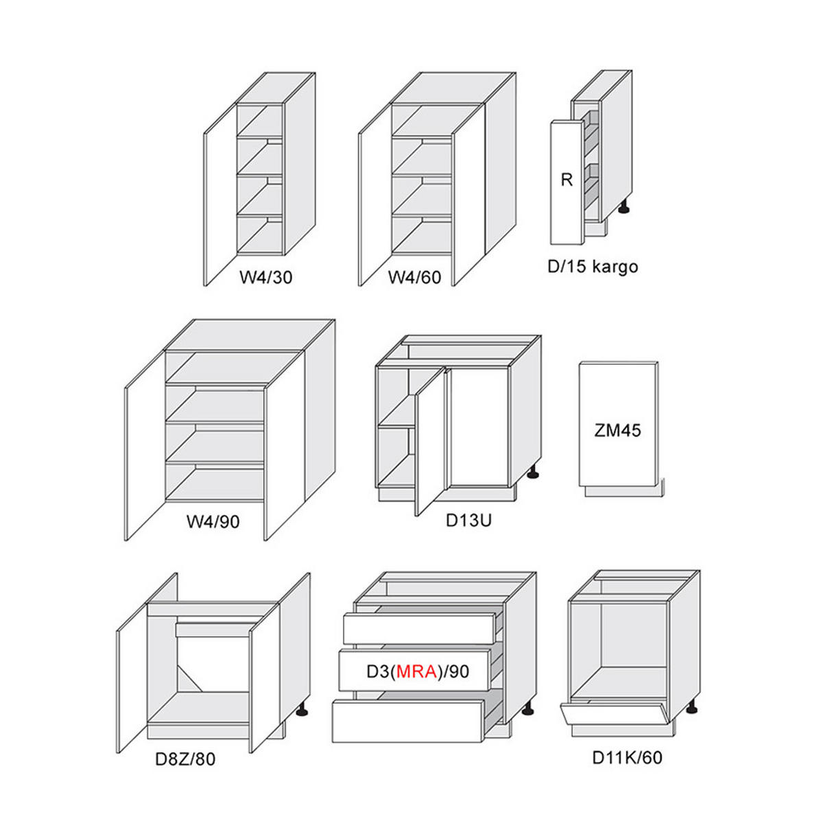 WINKELKÜCHE Elbing grey stone matt / weiß matt 9-teilig mit Vollauszug (REJS Comfort Box) - Weiß/Grau, Holzwerkstoff/Metall (275/228/186cm) - Feldmann-Wohnen