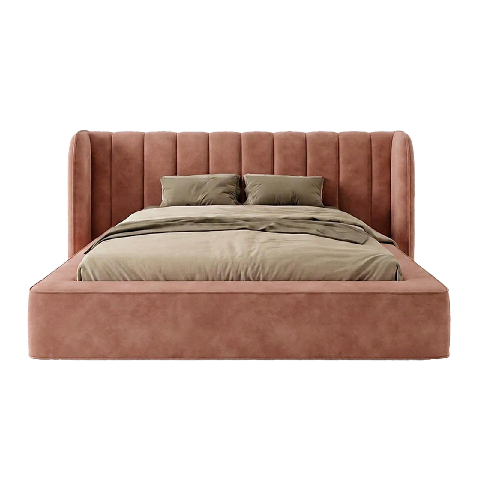 POLSTERBETT GONDO 200x200 cm, Hellrosa - Pink, Textil (200/200cm) - Fedve