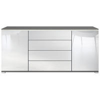 SIDEBOARD Faro Weiß Hochglanz - Weiß Hochglanz, Holzwerkstoff (166.5/75.5/35cm) - Vladon