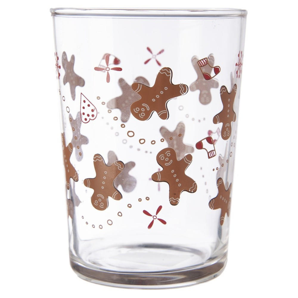 TRINKGLAS Lebkuchen weiß bunt - Weiß, Glas (0.5L) - Orion 