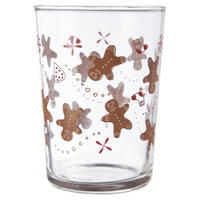 TRINKGLAS Lebkuchen weiß bunt - Weiß, Glas (0.5L) - Orion 