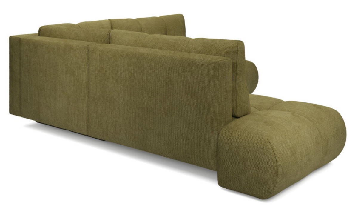 ECKSOFA Grün SOHI Flow 12 Ausziehbar Mit Schlaffunktion - Grün, Textil (266.5/266.5cm) - Sepro Meble