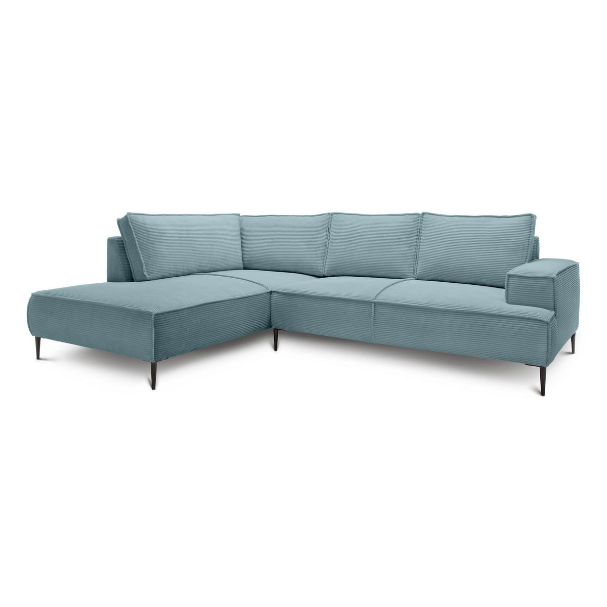 ECKSOFA May Mintgrün 275 × 44 × 195 cm - Mintgrün, Textil (275/44/195cm) - Pillovely