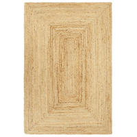 HANDWEBTEPPICH Rechteckig 200/300 cm aus Geflochtene Jute Natur - Naturfarben, Textil (200/300cm) - vidaXL