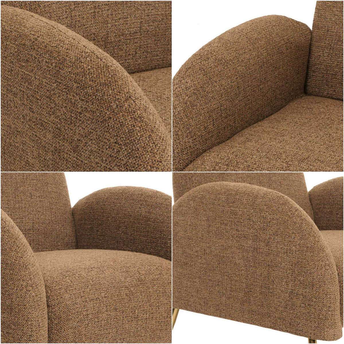 LOUNGE-SESSEL Braun - Braun, Textil (74/88/77cm) - MCW