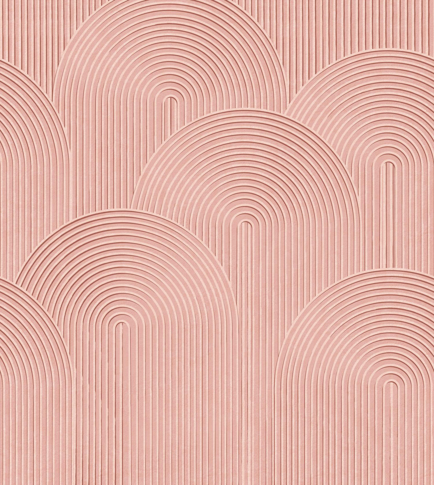 FOTOTAPETE 3D-Muster 250 x 279 cm - Pink, Papier (250/279cm) - Origin Wallcoverings