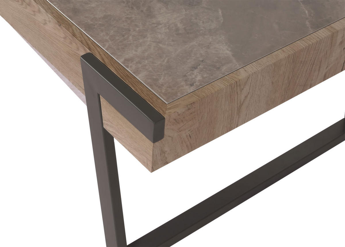 COUCHTISCH rechteck Grau - Grau, Stein (64/120/43cm) - MCW