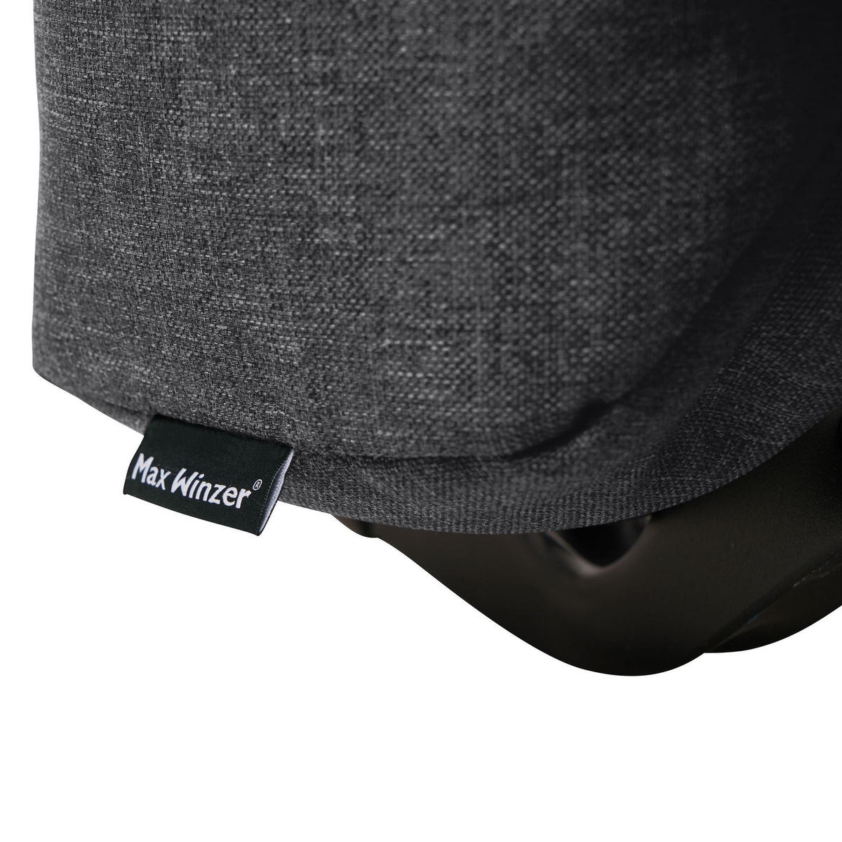 FALTSESSEL Kalomira Bezug Flachgewebe Metall schwarz / graphit - Grau, Kunststoff (100/85/85cm) - 58aufmkessel